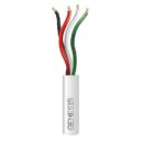 Genesis 21045801 22/4 Standard Jacketed CMR Cable, 5H Coil, White (Replaces 11045801)