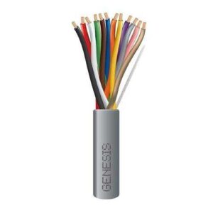 Genesis 21095509 22/12 Stranded Riser Cable, Unshielded, CL3R, FPLR, CMR, FT4, Sunlight Resistant, 500' (152.4m), REELEX Pull Box, Gray