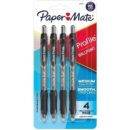 Paper Mate 2113558 Profile Retractable Ballpoint Pens, Medium Point, 1.0mm, Black, 4-Pack