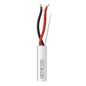 Genesis 21145501 18/2 Stranded Riser Cable, 500' Pull Box, White