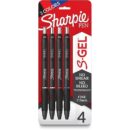 Sharpie 2116199 S-Gel, Fine Point, 0.5mm, Black, Blue and Red, 4-Pack