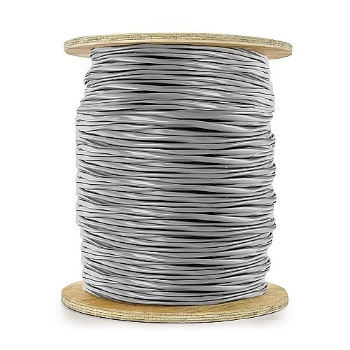 Genesis 21171009 18/8 Stranded Riser Cable, Unshielded, CL3R, FPLR, CMR, FT4, Sunlight Resistant, 1000' (304.8m), Reel, Gray