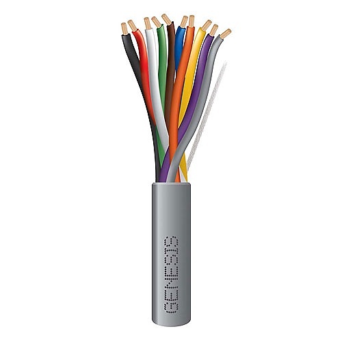 Genesis 21181009 18/10 Stranded Riser Cable, Unshielded, CL3R, FPLR, CMR, FT4, Sunlight Resistant, 1000' (304.8m), Reel, Gray