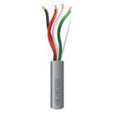 Genesis 21221009 16/4 Stranded Riser Cable, Unshielded, CL3R, FPLR, CMR, FT4, Sunlight Resistant, 1000' (304.8m), Reel, Gray