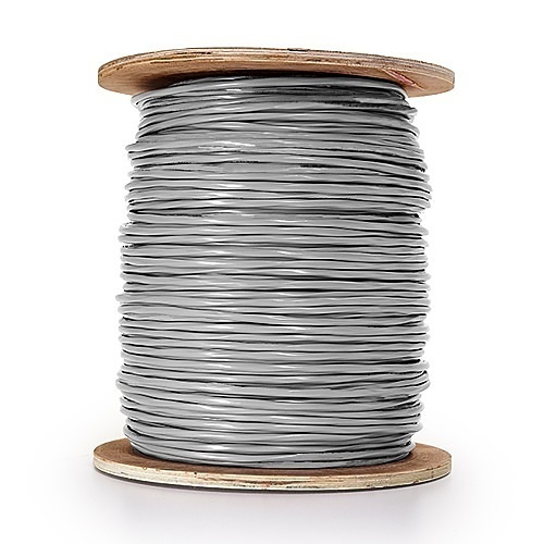 Genesis 21241009 14/4 Stranded Riser Cable, Unshielded, CL3R, FPLR, CMR, FT4, Sunlight Resistant, 1000' (304.8m), Reel, Gray