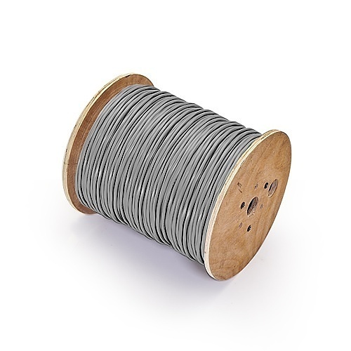 Genesis 21241009 14/4 Stranded Riser Cable, Unshielded, CL3R, FPLR, CMR, FT4, Sunlight Resistant, 1000' (304.8m), Reel, Gray