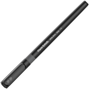 Paper Mate 2124509 Write Bros Grip Ballpoint Pens, Medium Point, 1.0mm, Black, 12-Pack