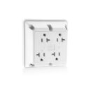 Leviton 21254-W Quadruplex Receptacle Outlet Heavy-Duty Hospital Grade, Side Wire NEMA, 125V, 20A, White