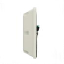 Leviton 21254-W Quadruplex Receptacle Outlet Heavy-Duty Hospital Grade, Side Wire NEMA, 125V, 20A, White