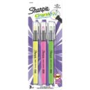 Sharpie 2128214 Clear View Stick Highlighters, See-Through Chisel Tip, Yellow, Pink and Green, 3-Pack
