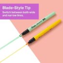 Sharpie 2128218 Clear View Stick Highlighters, See-Through Chisel Tip, Assorted Colors, 8-Pack