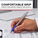 Paper Mate 2130519 Profile Metal Retractable Ballpoint Pens, Medium Point, 1.0mm, Blue, 2-Pack