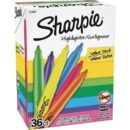 Sharipe 2133497 Pocket Highlighters, Chisel Tip, Assorted Colors, 36-Pack