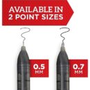 Sharpie 2135465 Rollerball Pen, Medium Point, 0.7mm, Black, 4-Pack