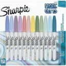 Sharpie 2136729 Permanent Markers, Fine Point, Assorted Mystic Gems Colors, 12-Pack
