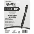 Sharpie 2145798 Felt Tip Pens, Fine Point, Assorted Colors, 8-Pack