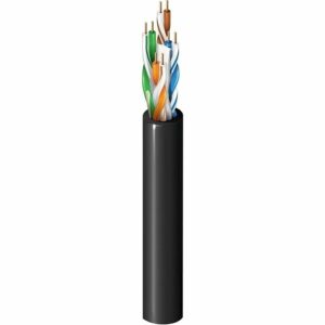 Belden 2146A 0101000 Category Premise Horizontal Cable 350 MHz, Indoor/Outdoor, 4-Pair, 23 AWG Solid BC Conductors, U/UTP, Riser-CMR/CMX Outdoor, UV Resistant PVC Jacket