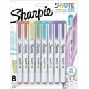 Sharpie 2154173 S-Note Duo Dual-Ended Creative Markers, Assorted Colors, 8-Pack