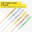 Sharpie 2157486 Pocket Highlighters, Chisel Tip, Assorted Pastels Colors, 6-Pack