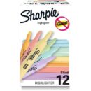Sharpie 2157494 Tank Highlighters, Chisel Tip, Assorted Pastels Colors, 12-Pack