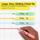 Sharpie 2157494 Tank Highlighters, Chisel Tip, Assorted Pastels Colors, 12-Pack