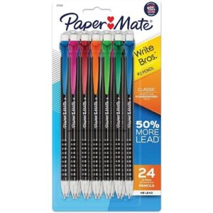 Paper Mate 2171181 Write Bros Classic Mechanical Pencil, 0.7mm, #2 Hard Lead, 24-Pack