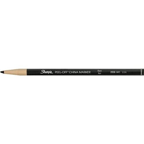 Sharpie 2173PP Peel-Off China Markers, Black, 2-Pack