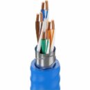 Belden 2183R 0101000 4K UHD Media Cable 23 AWG Solid Bare Copper Conductors, PP Insulation, F/UTP, Helical TC Drain, Ripcord, PVC Jacket, Riser, 4-Pair