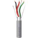 Genesis 22151101 18/4 Stranded Shielded Riser Cable, CL3R, FPLR, CMR, FT4, Sunlight Resistant, 1000' (304.8 m), REELEX Pull Box, White