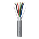 Genesis 22161009 18/6 Stranded Shielded Riser Cable, CL3R, FPLR, CMR, FT4, Sunlight Resistant, 1000' (304.8m), Reel, Gray