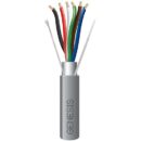 Genesis 22165509 18/6 Stranded Shielded Riser Cable, CL3R, FPLR, CMR, FT4, Sunlight Resistant, 500' (152.4m), REELEX Pull Box, Gray