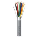 Genesis 22171009 18/8 Stranded Shielded Riser Cable, CL3R, FPLR, CMR, FT4, Sunlight Resistant, 1000' (304.8m), Reel, Gray