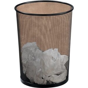 Rolodex 22351 MESH WASTEBASKET BLACK