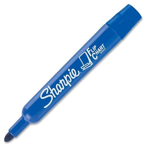 Sharpie 22474 Flip Chart Markers, Bullet Tip, Assorted Colors, 4-Pack