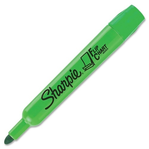 Sharpie 22474 Flip Chart Markers, Bullet Tip, Assorted Colors, 4-Pack