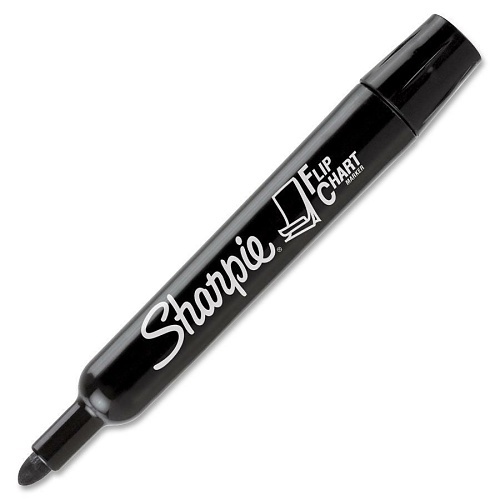 Sharpie 22474 Flip Chart Markers, Bullet Tip, Assorted Colors, 4-Pack