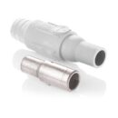 Leviton 22L25-SW 22 Series Female Power Plug, 350-500, White