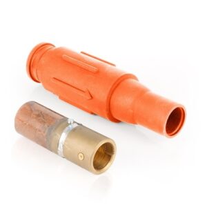 Leviton 22L26-SO 22 Series Female Plug, 500-750 MCM, Orange