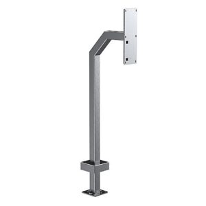 Pedestal Pro 22PE1-2NIP-03-304 Access Control Mounting Post, 42" Stainless Steel Pedestal for 2N IP Verso Triple Model