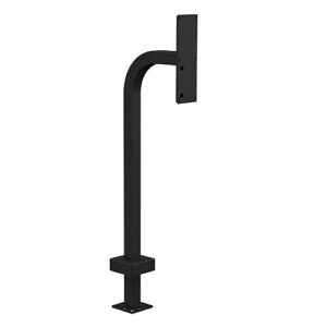 Pedestal Pro 22PE1-2NIP-03-CRS Access Control Mounting Post, 42" Steel Gooseneck Pedestal, Compatible with 2N IP Verso Triple Module