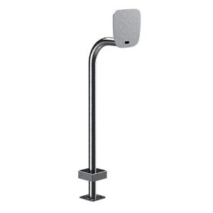 Pedestal Pro 22PE1-BUT-03-304 Access Control Mounting Post, 42" Stainless Steel Gooseneck Pedestal for ButterflyMX Systems, 12" Surface