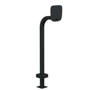 Pedestal Pro 22PE1-BUT-03-CRS 44" Steel Pedestal for ButterflyMX 12", 12" Neck Reach, Black