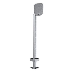 Pedestal Pro 22PE1-BUT-04-304 Access Control Mounting Post, 44" Stainless Steel Gooseneck Pedestal for ButterflyMX 12" Surface