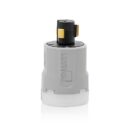 Leviton 23004-LHG Connectors, Power Interlock Device Plug, 20A/125V, 2P3W