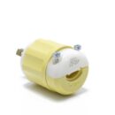 Leviton 2311-CY Locking Plug, 2-Pole, 3-Wire, L5-20P, 20A, 125V, Yellow