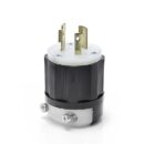 Leviton 2341 Connectors, EB Plug Lock 2PO3WI NEMA L8-20P, 20A 480V