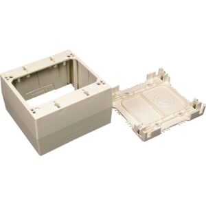 Wiremold 2344-WH 400/800/2300/2300D Series Single-Gang Extra Deep Device Box Fitting, White