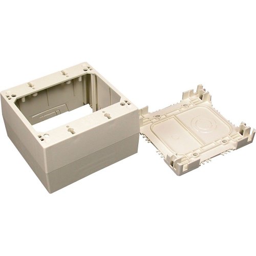 Wiremold 2344-WH 400/800/2300/2300D Series Single-Gang Extra Deep Device Box Fitting, White