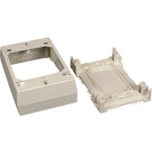 Wiremold 2347 400/800/2300/2300D Series Single-Gang Device Box, Ivory