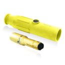 Leviton 23L22-SY 23 Series Male Plug, 350-500 MCM, Yellow